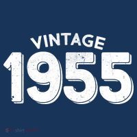 Distressed Vintage 1955 70th Birthday 7-Panel Snapback Hat
