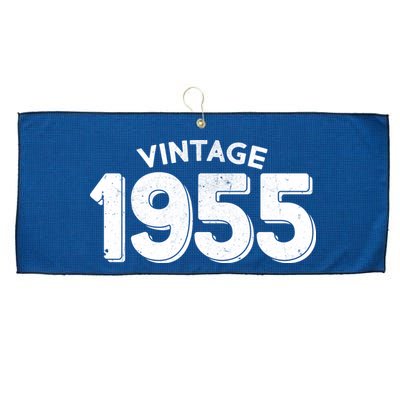 Distressed Vintage 1955 70th Birthday Large Microfiber Waffle Golf Towel
