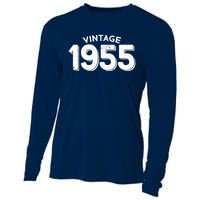 Distressed Vintage 1955 70th Birthday Cooling Performance Long Sleeve Crew