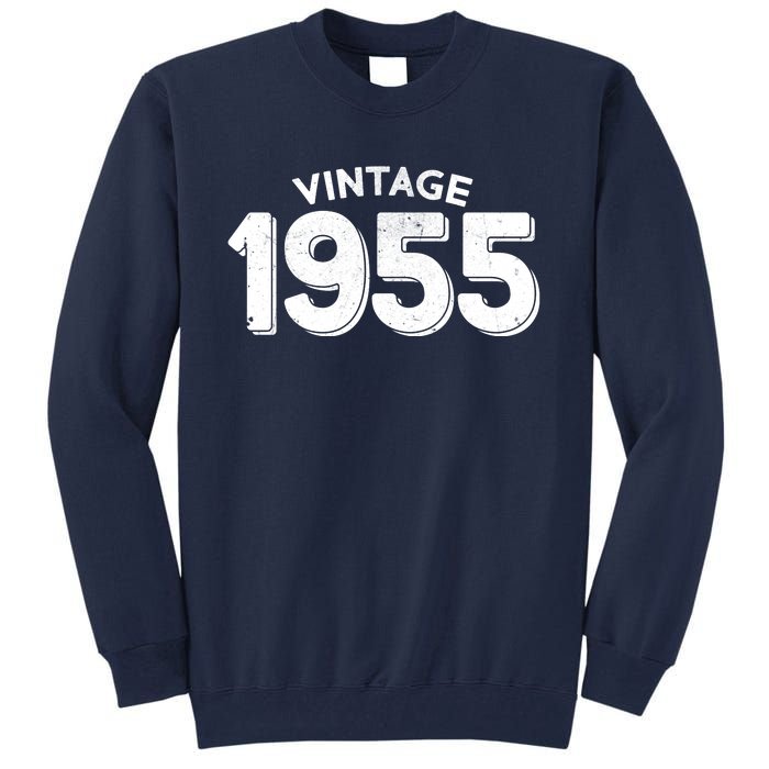 Distressed Vintage 1955 70th Birthday Tall Sweatshirt