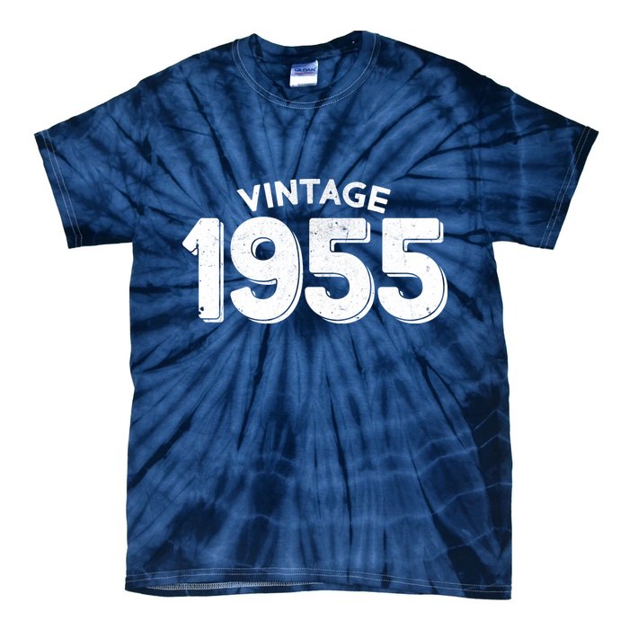 Distressed Vintage 1955 70th Birthday Tie-Dye T-Shirt