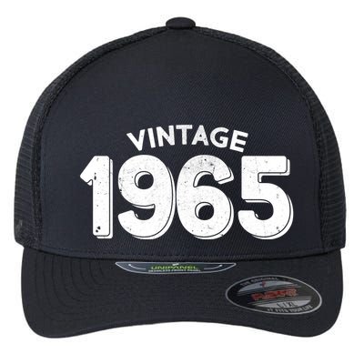 Distressed Vintage 1965 60th Birthday Flexfit Unipanel Trucker Cap