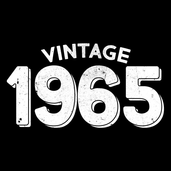 Distressed Vintage 1965 60th Birthday Flatbill Hat