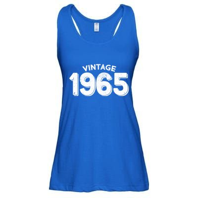 Distressed Vintage 1965 60th Birthday Ladies Essential Flowy Tank