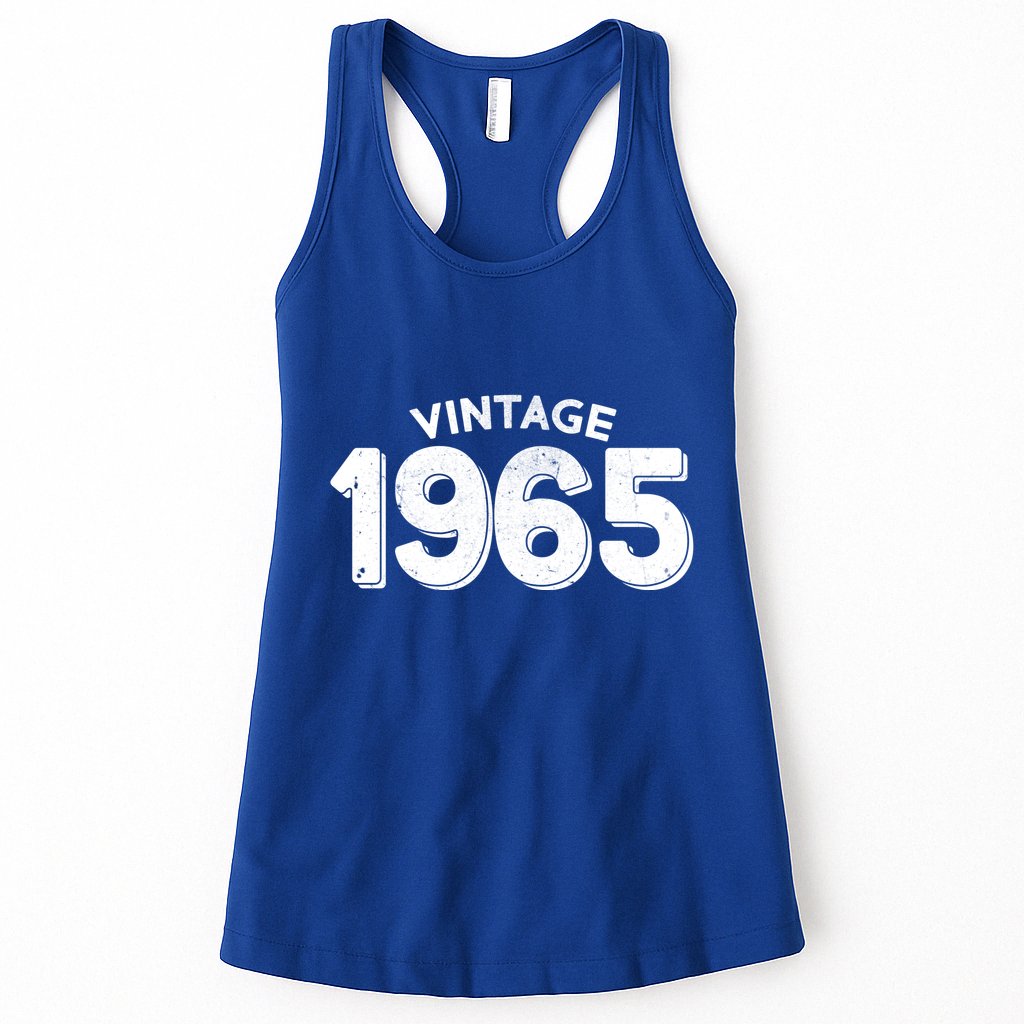 Distressed Vintage 1965 60th Birthday Womens Tank Top