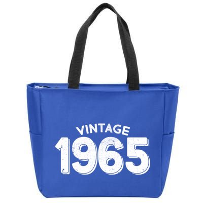 Distressed Vintage 1965 60th Birthday Zip Tote Bag