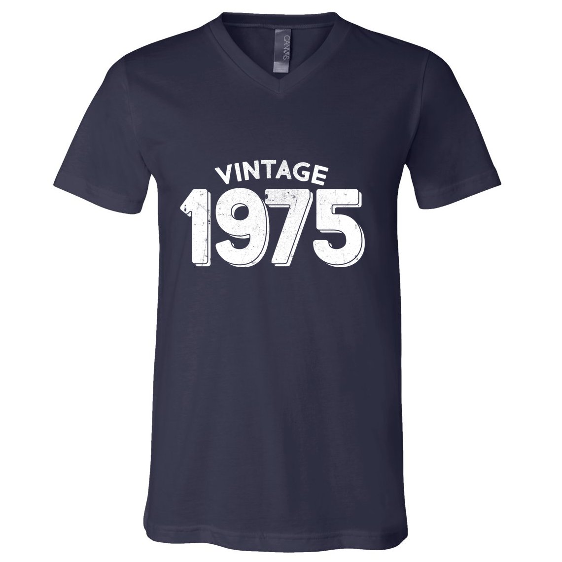 Distressed Vintage 1975 50th Birthday V-Neck T-Shirt