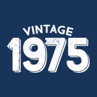 Distressed Vintage 1975 50th Birthday Button