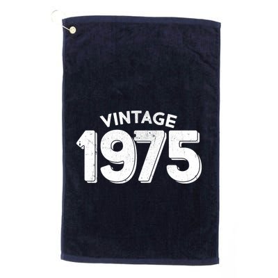 Distressed Vintage 1975 50th Birthday Golf Towel