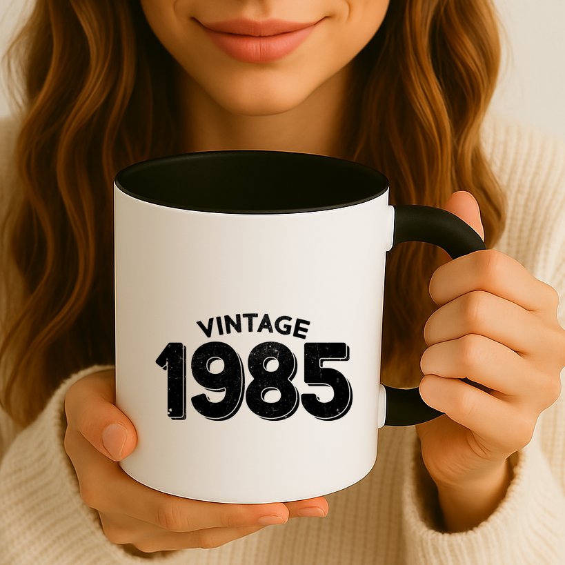 Distressed Vintage 1985 40th Birthday Mug