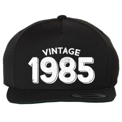 Distressed Vintage 1985 40th Birthday Wool Snapback Cap
