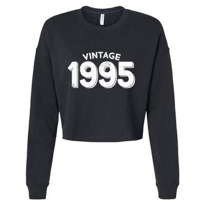 Distressed Vintage 1995 30th Birthday Cropped Pullover Crew