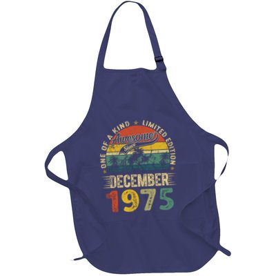Distressed Vintage 1975 December Limited Edition 49th Bday Apron