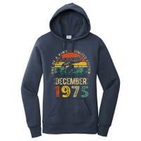 Distressed Vintage 1975 December Limited Edition 49th Bday Women's Pullover Hoodie