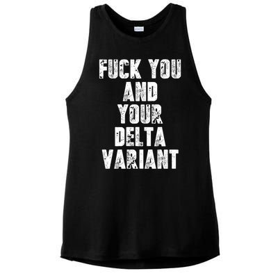 Delta Variant Ladies PosiCharge Tri-Blend Wicking Tank