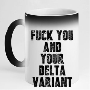 Delta Variant 11oz Black Color Changing Mug