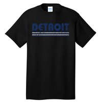 Detroit Vintage 80s Retro Style Orange Tall T-Shirt