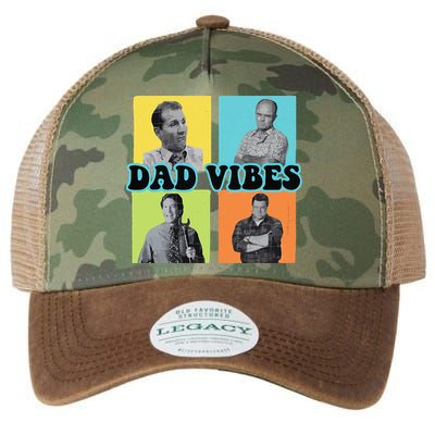 Dad Vibes 90s Dad Vibes Retro Funny Legacy Tie Dye Trucker Hat