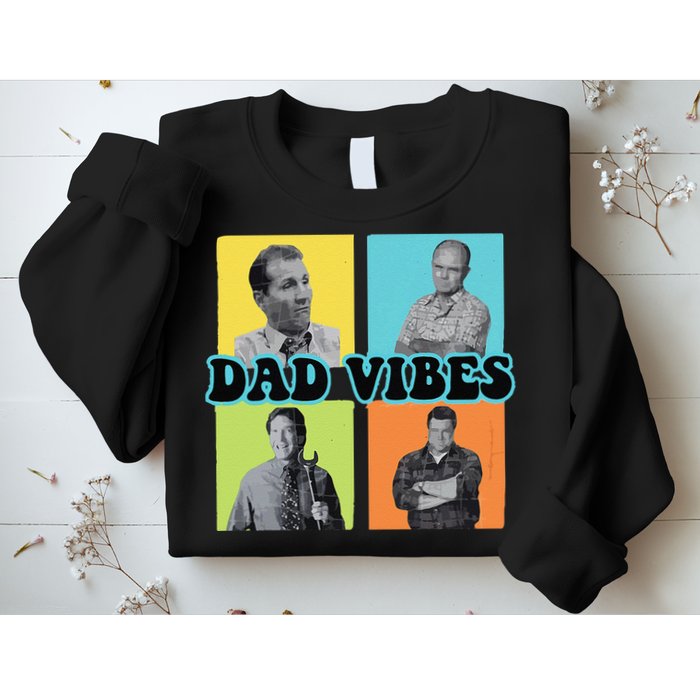 Dad Vibes 90s Dad Vibes Retro Funny Sweatshirt
