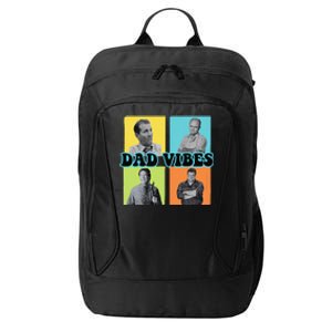 Dad Vibes 90s Dad Vibes Retro Funny City Backpack