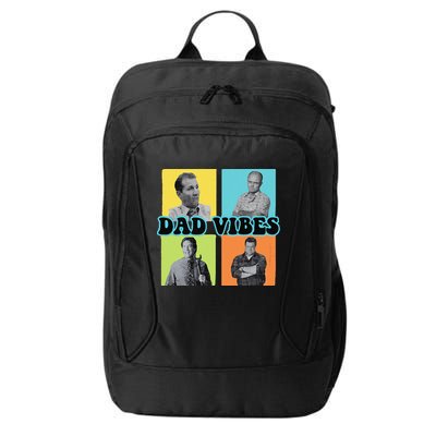 Dad Vibes 90s Dad Vibes Retro Funny City Backpack