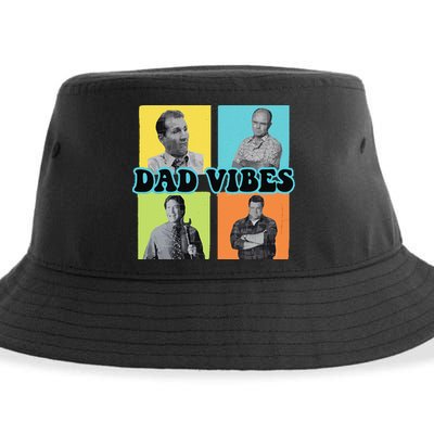 Dad Vibes 90s Dad Vibes Retro Funny Sustainable Bucket Hat