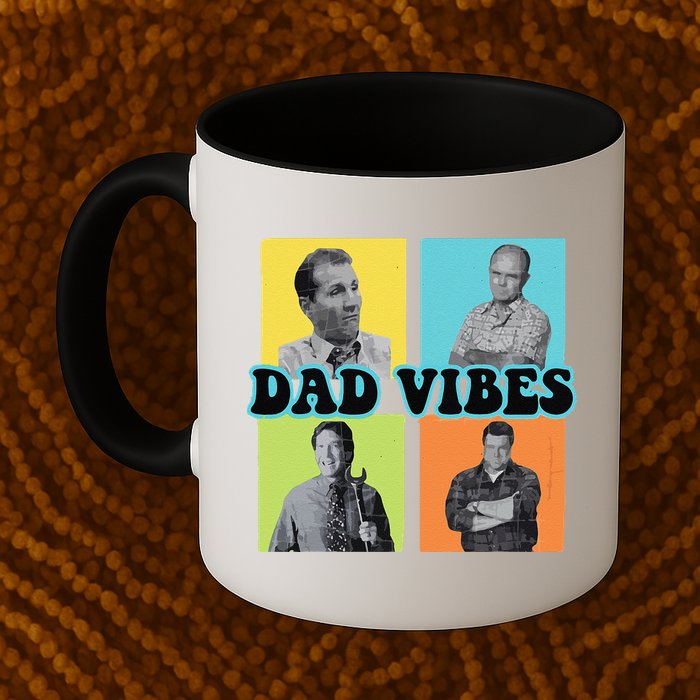 Dad Vibes 90s Dad Vibes Retro Funny Mug