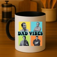 Dad Vibes 90s Dad Vibes Retro Funny Mug