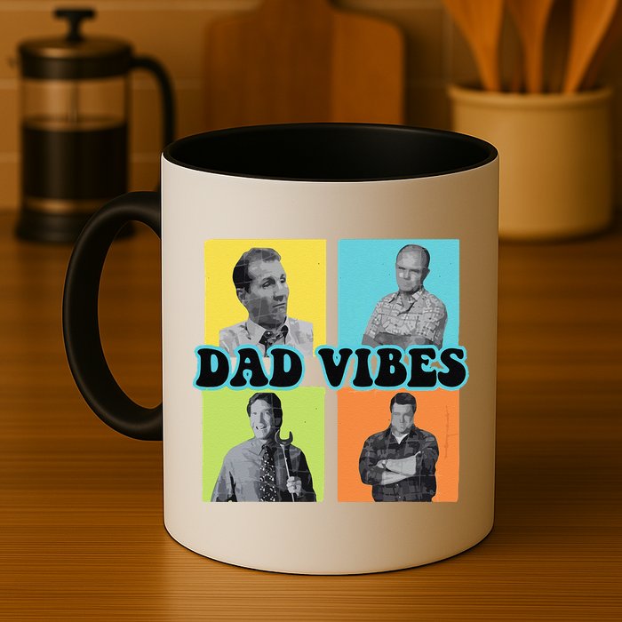 Dad Vibes 90s Dad Vibes Retro Funny Mug