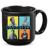 Dad Vibes 90s Dad Vibes Retro Funny 15oz Campfire Ceramic Mug
