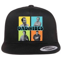 Dad Vibes 90s Dad Vibes Retro Funny Flatbill Hat