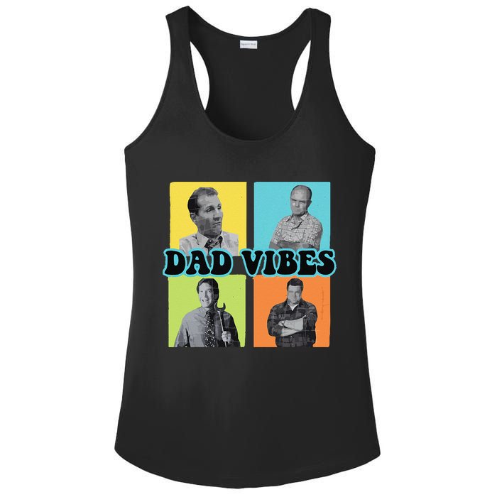 Dad Vibes 90s Dad Vibes Retro Funny Ladies PosiCharge Competitor Racerback Tank