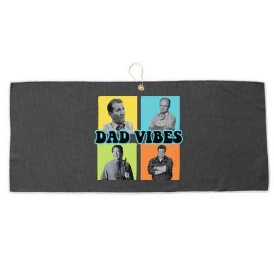 Dad Vibes 90s Dad Vibes Retro Funny Large Microfiber Waffle Golf Towel