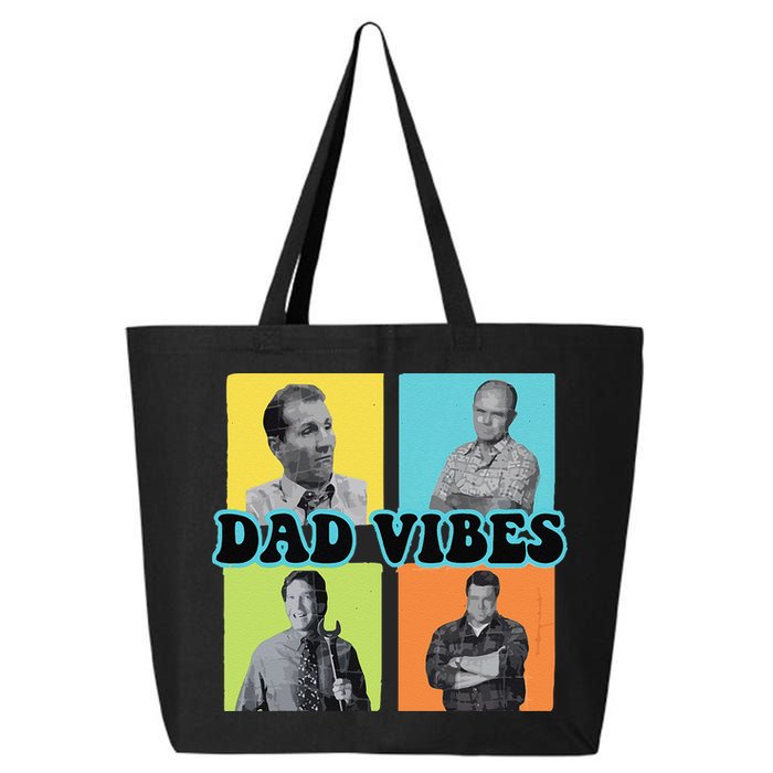 Dad Vibes 90s Dad Vibes Retro Funny 25L Jumbo Tote