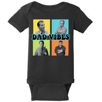Dad Vibes 90s Dad Vibes Retro Funny Baby Bodysuit