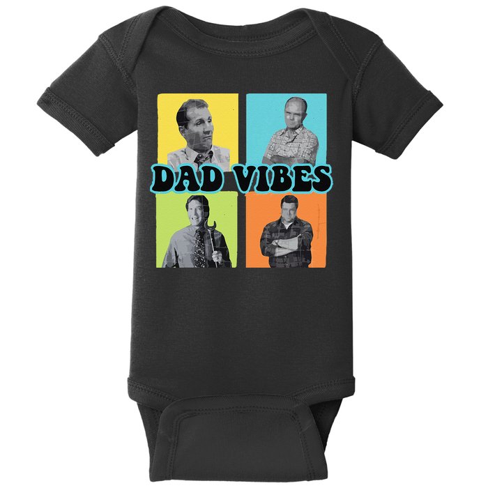 Dad Vibes 90s Dad Vibes Retro Funny Baby Bodysuit
