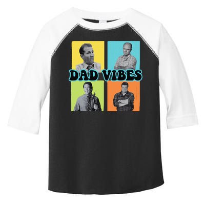 Dad Vibes 90s Dad Vibes Retro Funny Toddler Fine Jersey T-Shirt