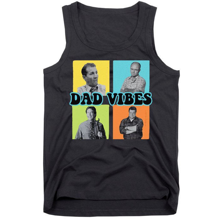 Dad Vibes 90s Dad Vibes Retro Funny Tank Top