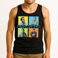Dad Vibes 90s Dad Vibes Retro Funny Tank Top