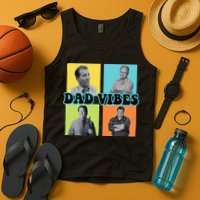 Dad Vibes 90s Dad Vibes Retro Funny Tank Top