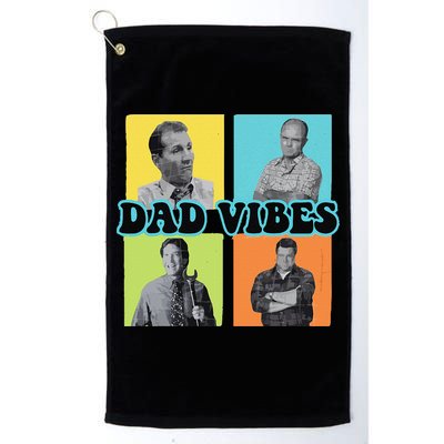 Dad Vibes 90s Dad Vibes Retro Funny Golf Towel