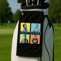 Dad Vibes 90s Dad Vibes Retro Funny Golf Towel