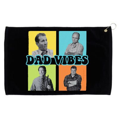 Dad Vibes 90s Dad Vibes Retro Funny Grommeted Golf Towel