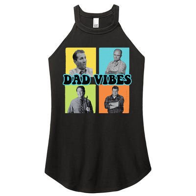 Dad Vibes 90s Dad Vibes Retro Funny Women's Perfect Tri Rocker Tank