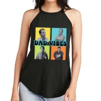 Dad Vibes 90s Dad Vibes Retro Funny Women's Perfect Tri Rocker Tank
