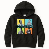 Dad Vibes 90s Dad Vibes Retro Funny Kids Hoodie