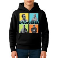 Dad Vibes 90s Dad Vibes Retro Funny Kids Hoodie