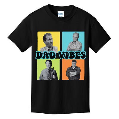 Dad Vibes 90s Dad Vibes Retro Funny Kids T-Shirt