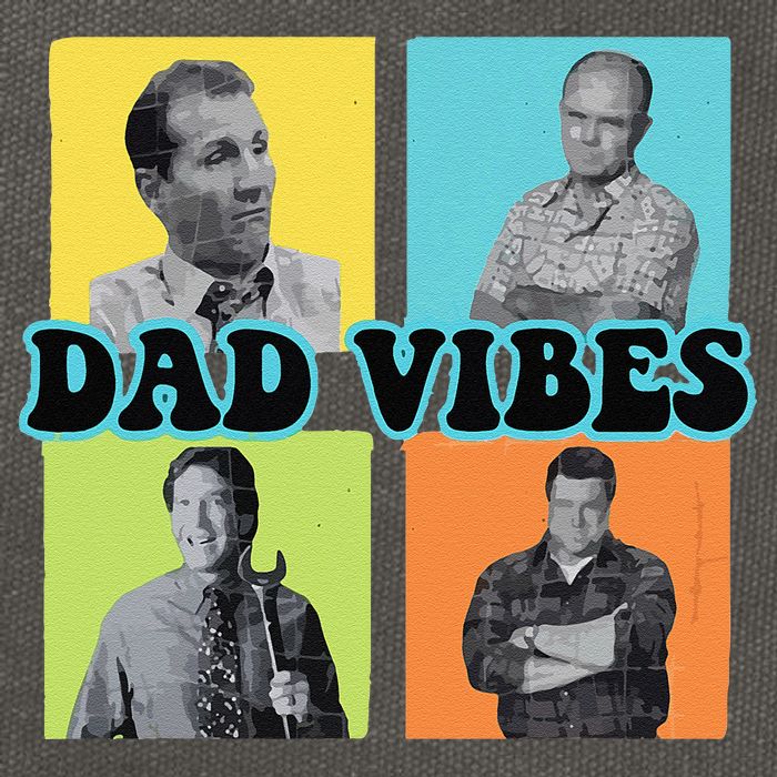 Dad Vibes 90s Dad Vibes Retro Funny Cotton Canvas Backpack