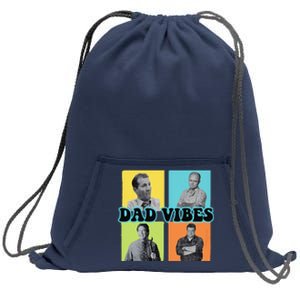 Dad Vibes 90s Dad Vibes Retro Funny Sweatshirt Cinch Pack Bag